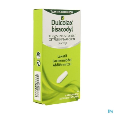 DULCOLAX BISADOCYL SUPP 10 X 10 MG