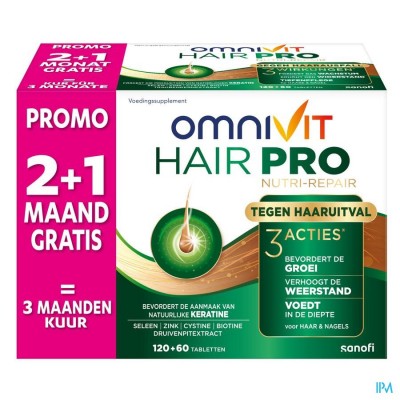 Omnivit Hair Pro Nutri Repair             Comp 180