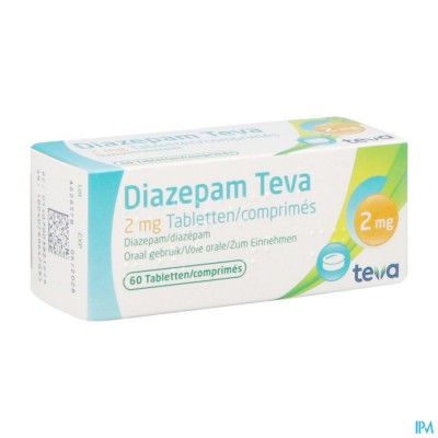 DIAZEPAM TEVA COMP 60X 2MG