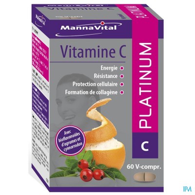 MANNAVITA VITAMINE C PLATINUM V-COMP 60