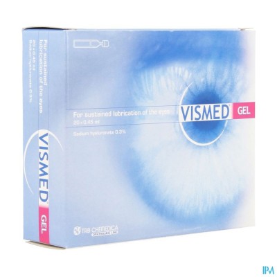 VISMED GEL BEVOCHTIGEN OGEN 0,3% FL 20 X 0,45ML