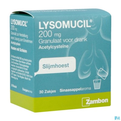 LYSOMUCIL 200 GRAN SACH 30 X 200 MG