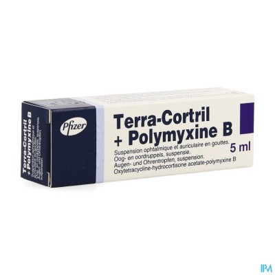 TERRA-CORTRIL SUSP OPHT/OTIC 1 X 5 ML