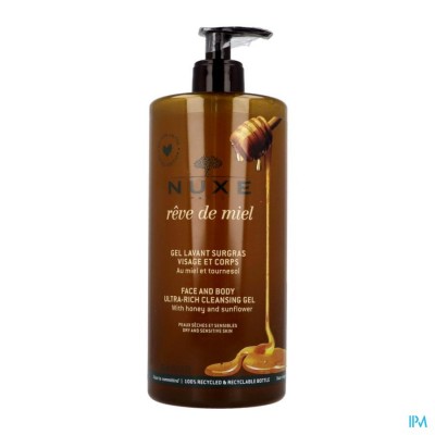 NUXE REVE DE MIEL GEL NETTOYANT SURGRAS 750ML