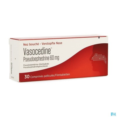 VASOCEDINE PSEUDOEFEDRINE FILMOMH TABL 30