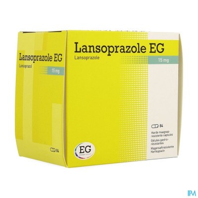 LANSOPRAZOLE EG 15 MG CAPS 84 X 15 MG