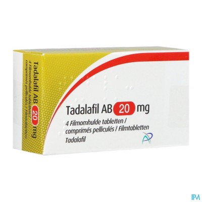 Tadalafil Ab 20mg Filmomh Tabl 4 X 20mg