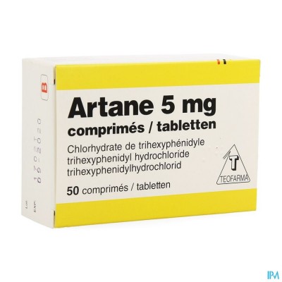 ARTANE 5MG BLISTER COMP 50 X 5MG