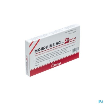 MORPHINE HCL AMP 10 X 30MG/1ML