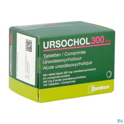 URSOCHOL 300 COMP 100 X 300 MG