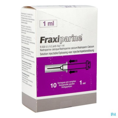 FRAXIPARINE SER 10 X 1,0 ML 9500 UI AXA
