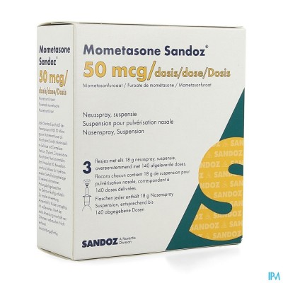 MOMETASONE SANDOZ NEUSSPRAY 3 X 140 1 FL