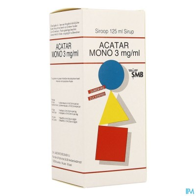 ACATAR MONO 3MG/ML SIROOP 125ML