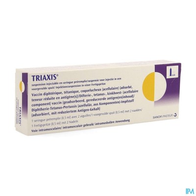 TRIAXIS VOORGEV SPUIT 2 NAALD AANGEH 1DOSE=0,5 ML