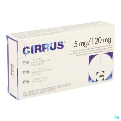 CIRRUS 5MG/120MG IMPEXECO COMP VERL.AFGIFTE 14 PIP