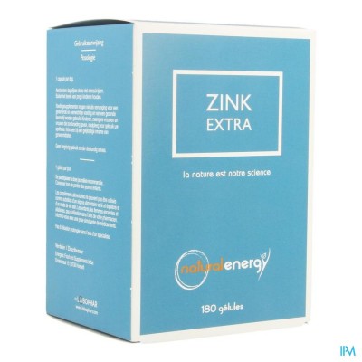 ZINK EXTRA NATURAL ENERGY CAPS 180
