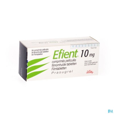 EFIENT COMP PELL 84 X 10 MG