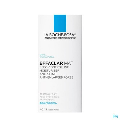 LRP EFFACLAR MAT HYDRA SEBO-REGULAT. S/PARAB. 40ML