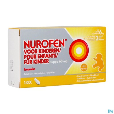 NUROFEN KIND 60MG SUPPO 10X60MG