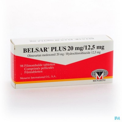 BELSAR PLUS 20 MG/12,5 MG FILMOMH TABL 98