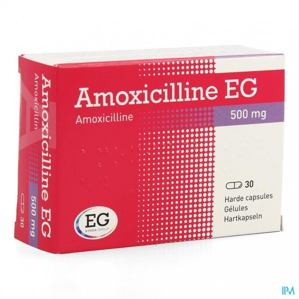 AMOXICILLINE EG CAPS 30 X 500 MG