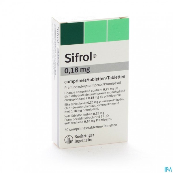 SIFROL COMP SEC 30 X 0,18 MG