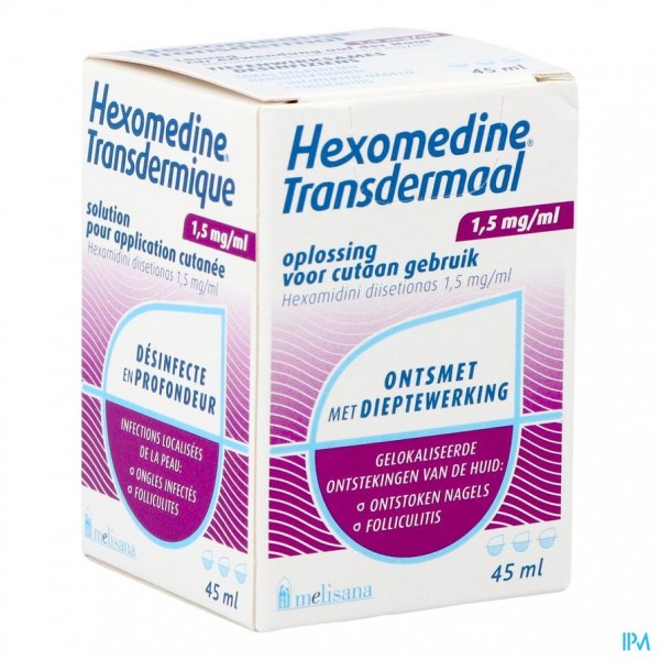 HEXOMEDINE SOL 45ML TRANSCUT