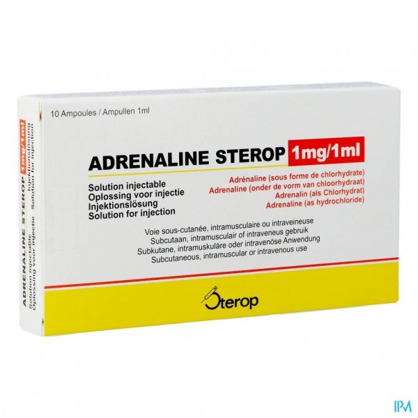 ADRENALINE HCL STEROP 1MG/ML OPL INJ FL INJ 10