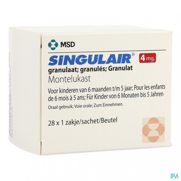 Singulair 4 Mg Sach 28 X 4 Mg Apotheek Thiels