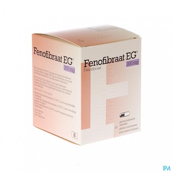 Fenofibrate EG 200 Mg Caps 90 X 200 Mg | Apotheek Thiels