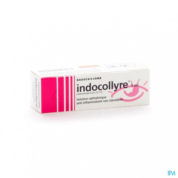 INDOCOLLYRE SOL OPHT 1 X 5 ML 0,1%