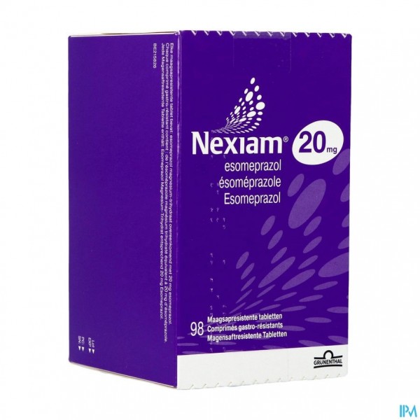 NEXIAM 20 MG COMP 98 X 20 MG