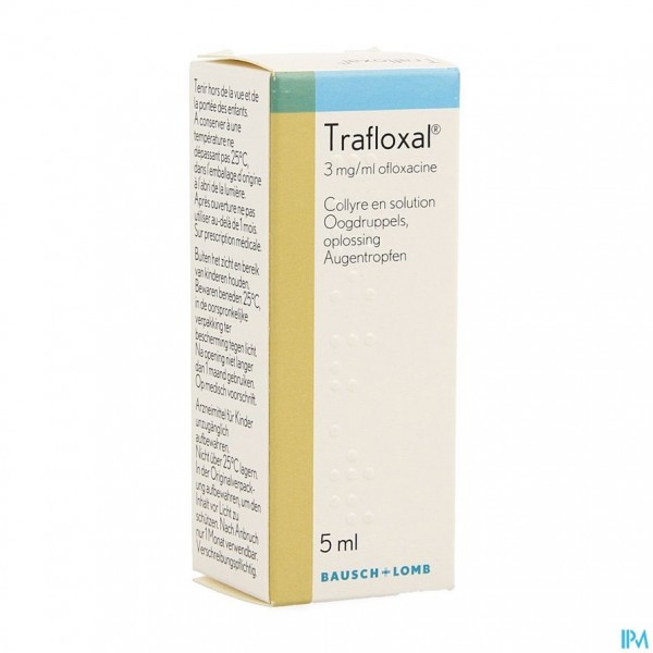 TRAFLOXAL COLLYRE 5 ML 3MG/ML