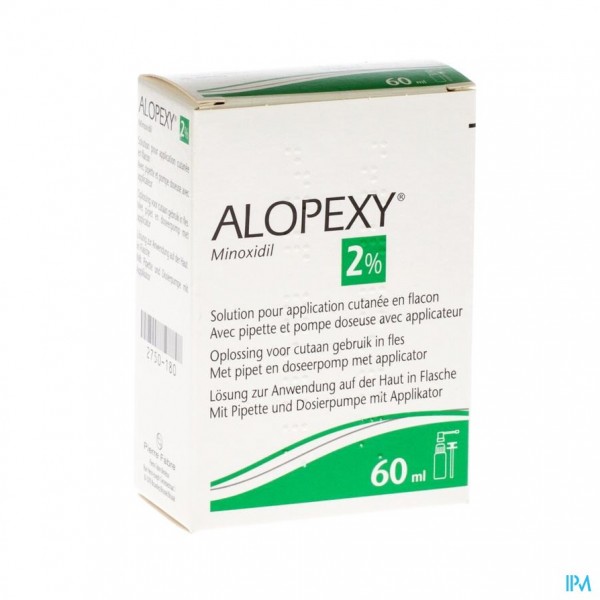 ALOPEXY 2 % LIQUID FL PLAST PIPET 1X60ML