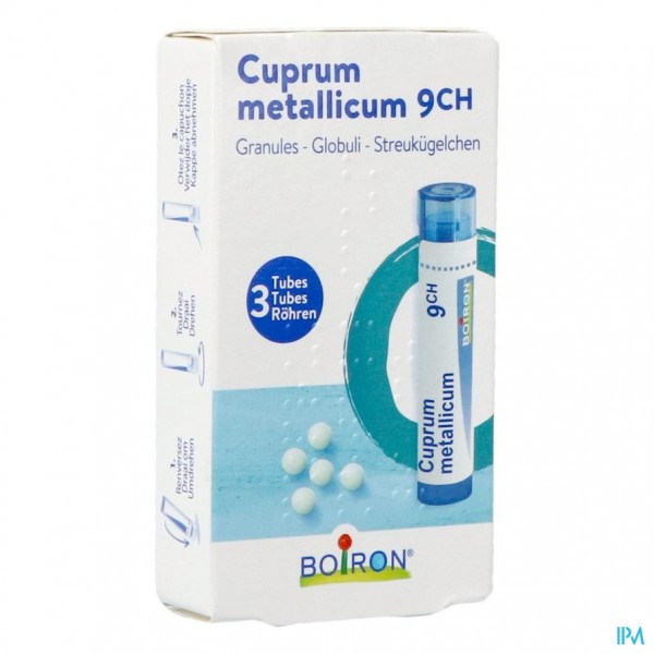 CUPRUM METALLICUM 9CH HOMEOPACK GR 3X4G BOIRON | Apotheek Thiels