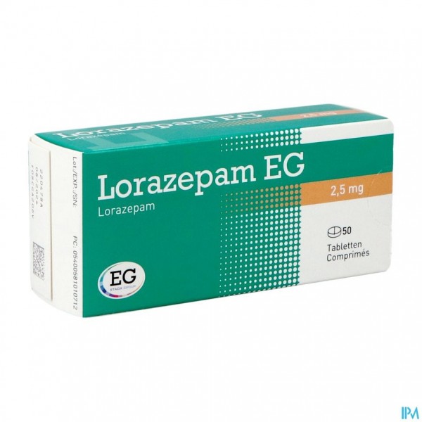 LORAZEPAM EG COMP 50X2,5MG