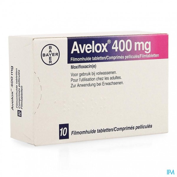 Avelox 400mg Filmomh Tabl 10 X 400mg (nf Blister