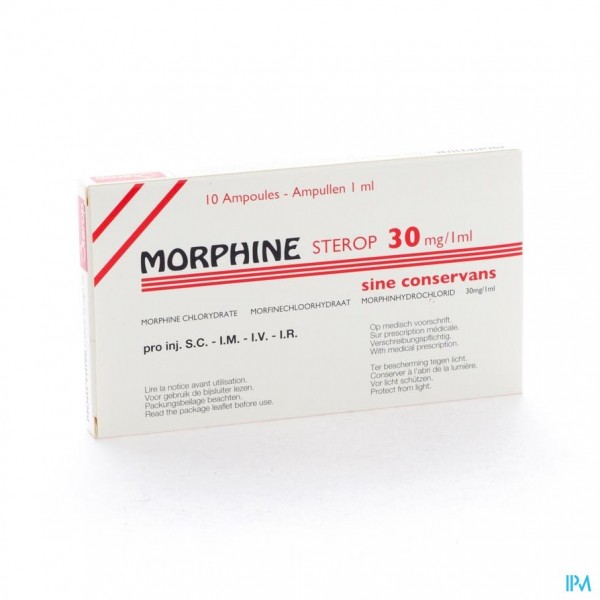 MORPHINE HCL AMP 10 X 30MG/1ML