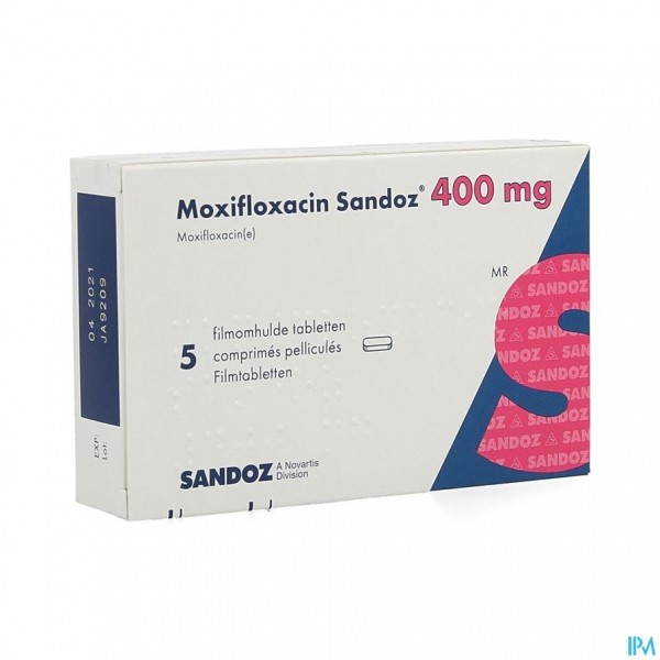 MOXIFLOXACIN SANDOZ 400 MG FILMOMH TABL 5